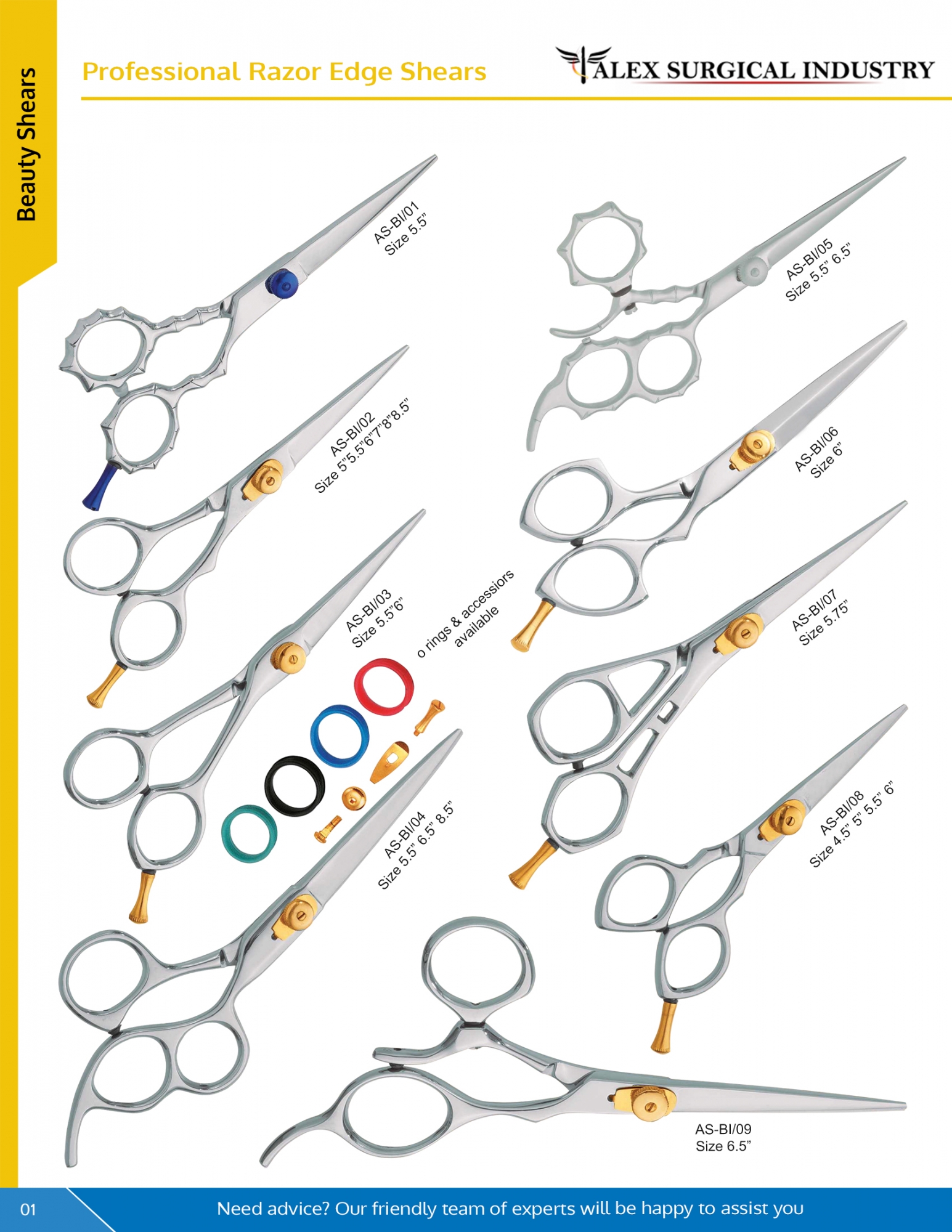 Professional Razor Edge Shears